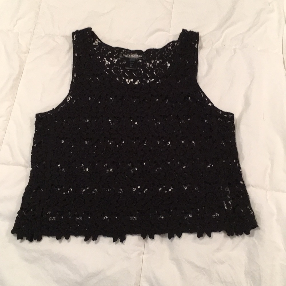 Lace Black Tank